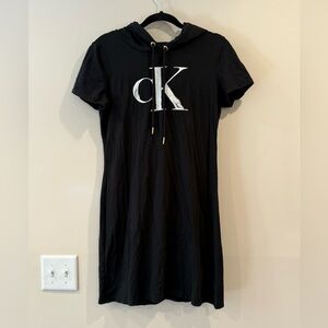 🔥Calvin Klein Black Short Sleeve Hooded Dress🔥